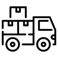 un camion icône illustration, pour uiux, infographie, etc vecteur