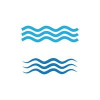 mer vague logo vecteur affaires élément et symbole