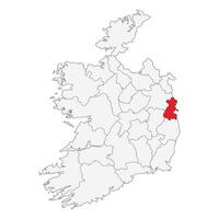 carte de Irlande avec Dublin une Capitale ville vecteur