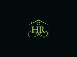 typographie heure bâtiment logo, initiale heure luxe réel biens logo pour vous vecteur