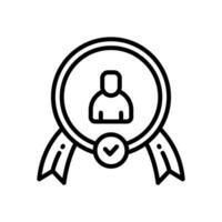 médaille ligne icône. vecteur icône pour votre site Internet, mobile, présentation, et logo conception.
