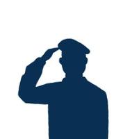 silhouette de l'homme soldat personnage avatar américain vecteur