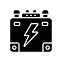 batterie glyphe icône. vecteur icône pour votre site Internet, mobile, présentation, et logo conception.