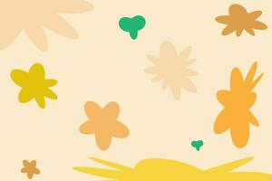 Contexte avec graphique arc biologique formes vert Naturel feuilles, floral, ligne art modèle décoration élément de tropical feuilles, fleurs et branches. fabriqués à la main décoratif abstrait art vecteur