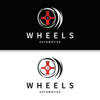 véhicule roue un service logo, Facile moderne conception automobile entretien réparation, vecteur modèle
