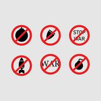 icône conception Arrêtez guerre enregistrer Palestine non fusée, non guerre, non génoside vecteur