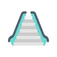 escalier mécanique icône dans vecteur. illustration vecteur
