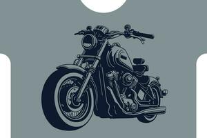 classique moto vecteur illustration. moteur bicyclette pour logo, motard club emblème, autocollant, t chemise conception imprimer.