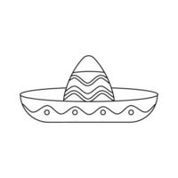 sombrero icône vecteur. coiffure illustration signe. Mexique symbole ou logo. vecteur