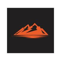 montagne icône logo modèle vector illustration design