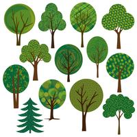 vecteur d&#39;arbres clipart