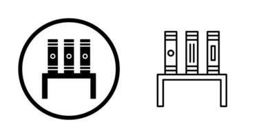 icône de vecteur de bibliothèque unique
