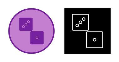 icône de vecteur de dés unique
