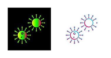 unique virus vecteur icône