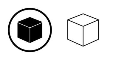 icône de vecteur de conception cubique