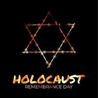 fond de la journée internationale du souvenir de l'holocauste vecteur