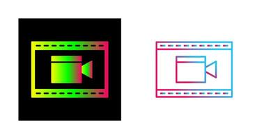 icône de vecteur vidéo et animation unique