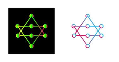 icône de vecteur de réseaux uniques