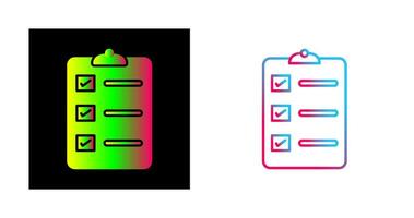 icône de vecteur de liste de commandes uniques