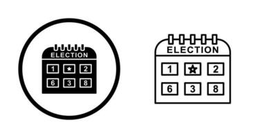 icône de vecteur de jour d'élection