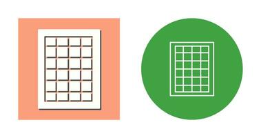 table des taux vecteur icône