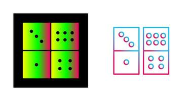 icône de vecteur de jeu de domino