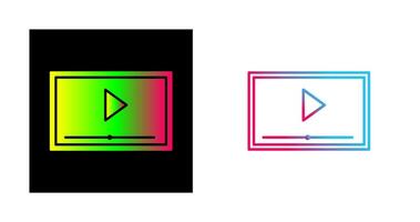 icône de vecteur de projection vidéo