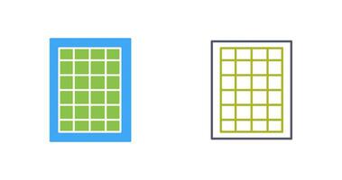 table des taux vecteur icône