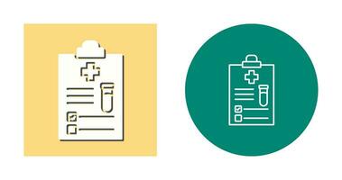 icône de vecteur de rapport médical