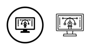 icône de vecteur d'apprentissage en ligne