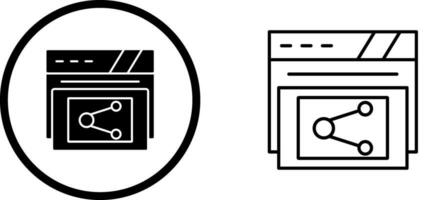 icône de vecteur de partage