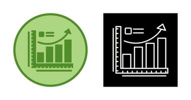 icône de vecteur de courbe de croissance