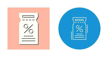 icône de vecteur de bon de réduction
