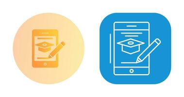 icône de vecteur de cours en ligne