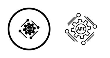 icône de vecteur api