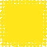 Fond de cadre dégradé jaune avec des points de demi-teintes. vecteur