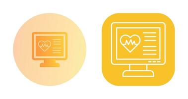 icône de vecteur de cardiogramme