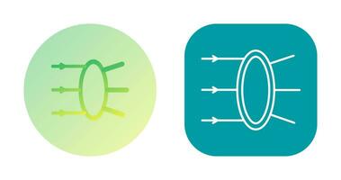 icône de vecteur de réfraction