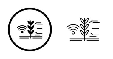 icône de vecteur de ferme intelligente