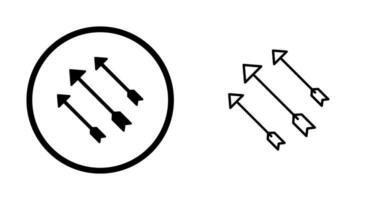 icône de vecteur de flèches uniques