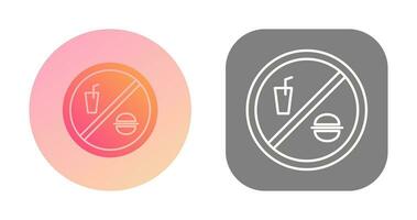 pas d'icône de vecteur de nourriture ou de boissons