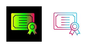 icône de vecteur de certificat