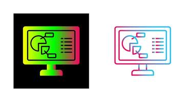 icône de vecteur de graphique à secteurs