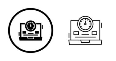icône de vecteur de compteur de vitesse