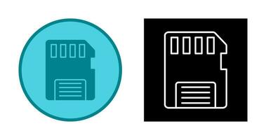 icône de vecteur de carte mémoire
