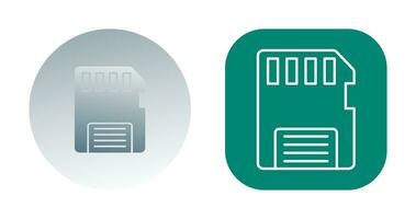icône de vecteur de carte mémoire