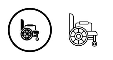 icône de vecteur de fauteuil roulant