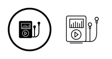 icône de vecteur de lecteur de musique