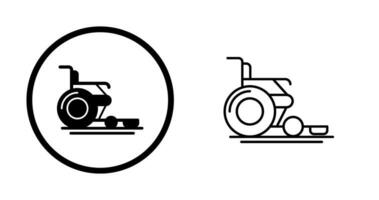 icône de vecteur de fauteuil roulant