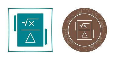 icône de vecteur de formule